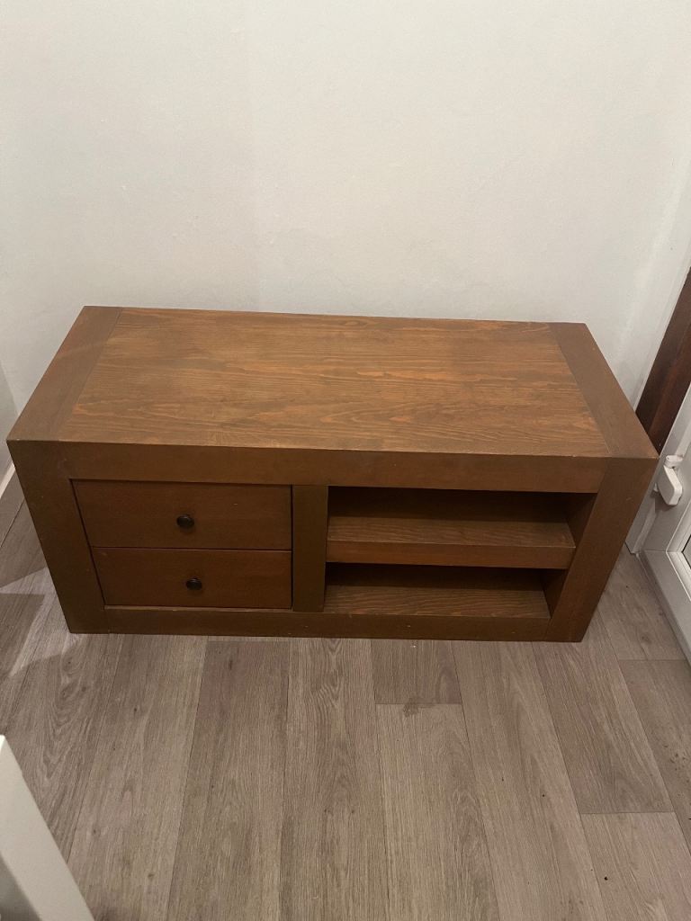 Next Solid Wood TV unit