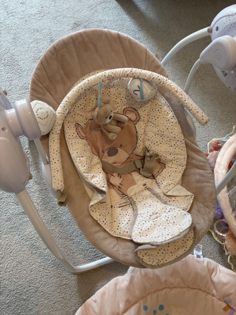 Baby bouncer and play mat