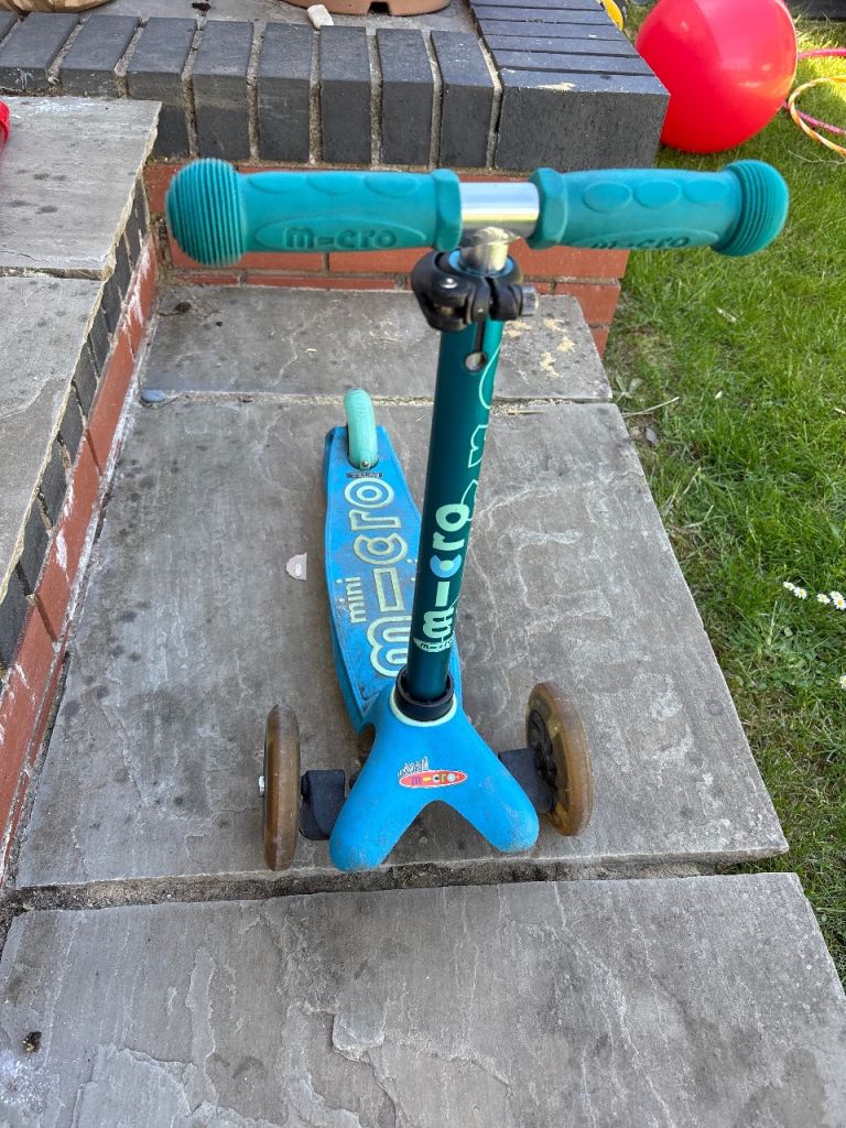 Mini Micro Scooter - Blue, Good Condition