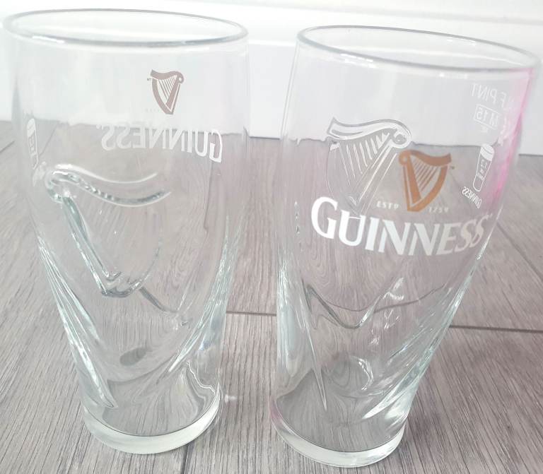 Joblot Of Guinness Half Pint Glasses, Qty 12, Joblot, Beer Glasses, Rare