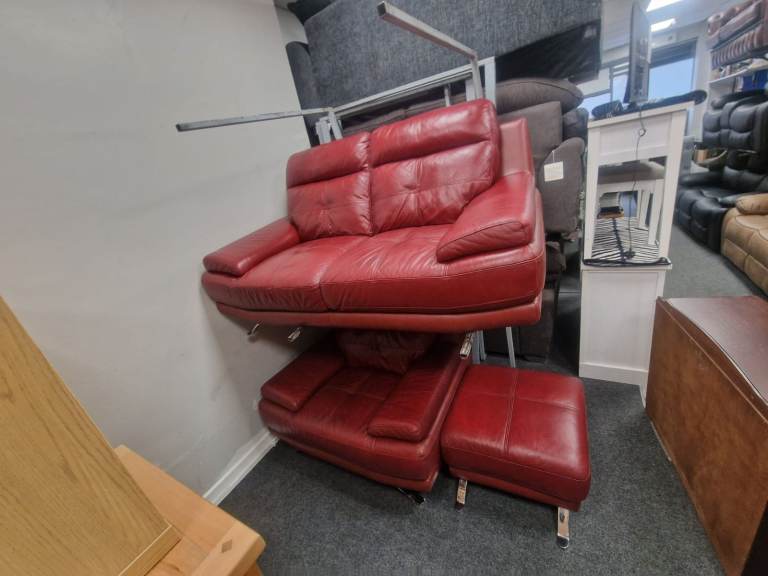 2 1 sofa and footstool from dfs   Only £289