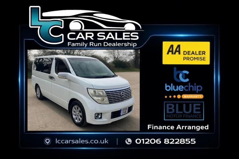 2005 NISSAN ELGRAND MPV 3.5 Automatic - dvd - tv - electric leather seats 