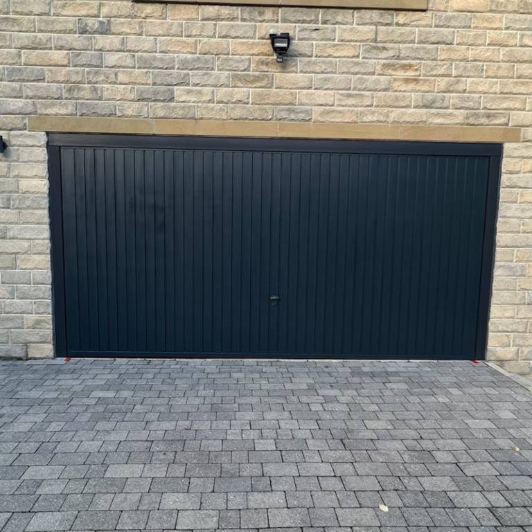 Garage door spraying