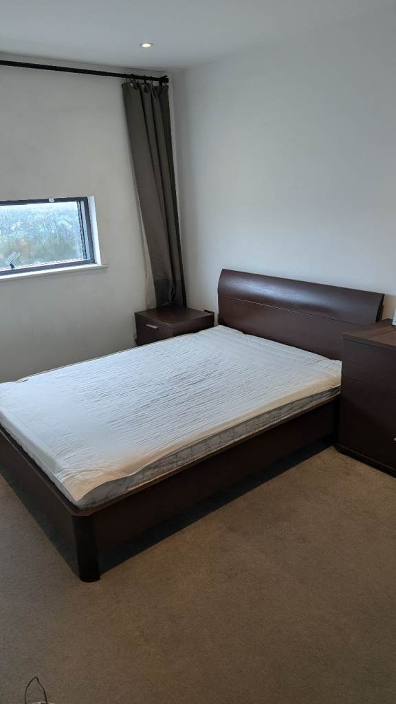 Double bed frame with mattress
