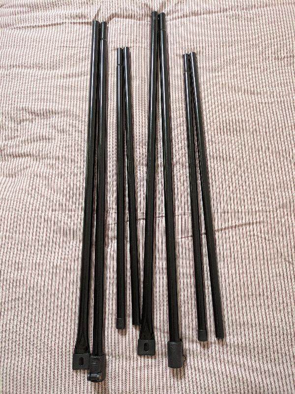 Dorema adjustable steel awning poles for inflatable or poles awnings.