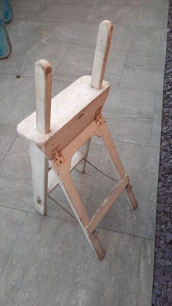Old wooden step ladder 