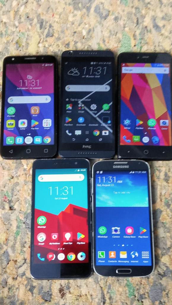 5x Mixed Android Job Lot Unlocked #2