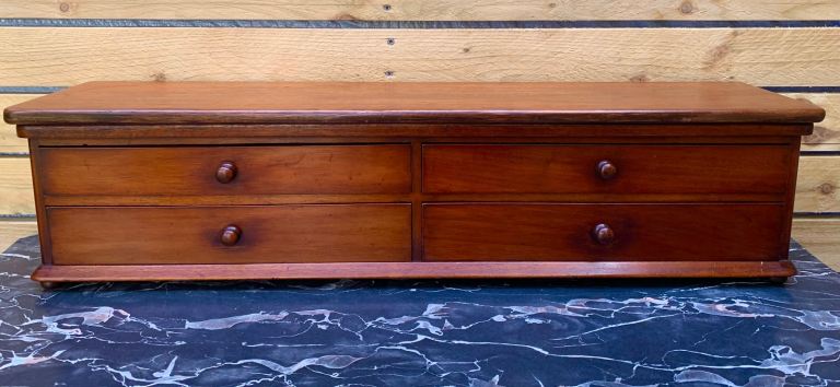 Antique Victorian Mahogany Apothecary Bank of Drawers Chest c1870