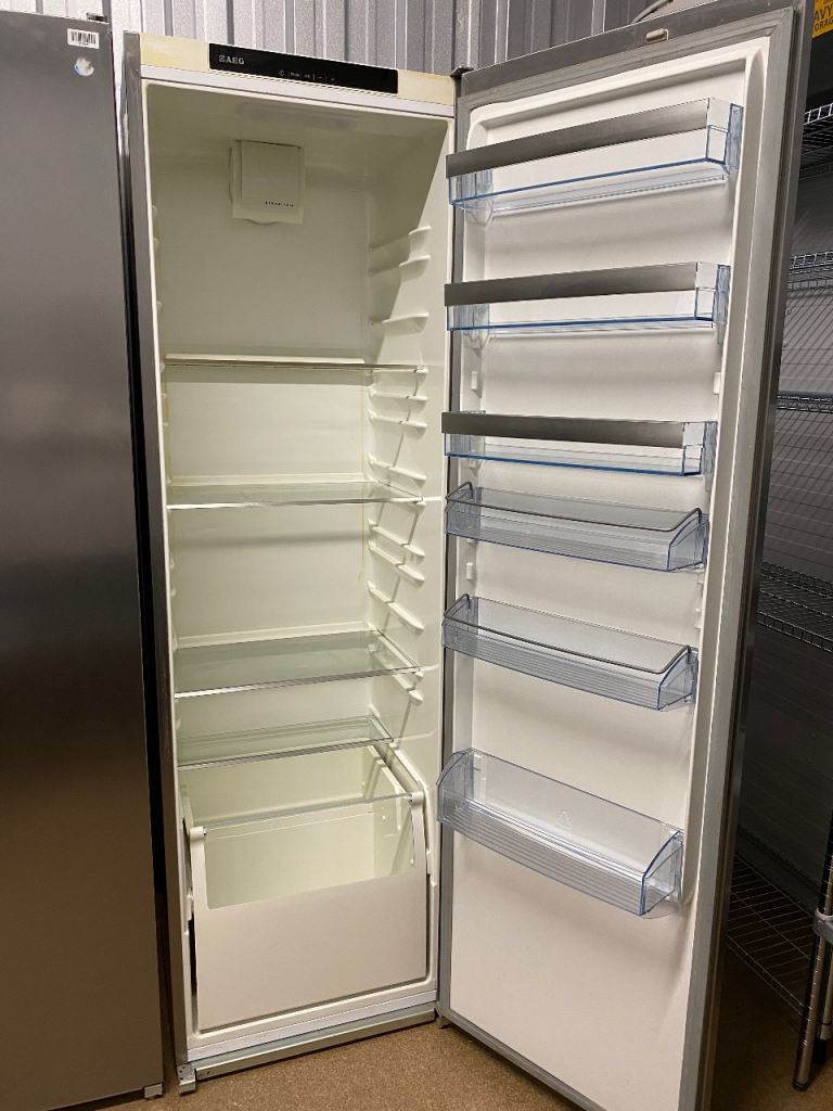 JOHN LEWIS large stainless steel upright commercial fridge clean good condition