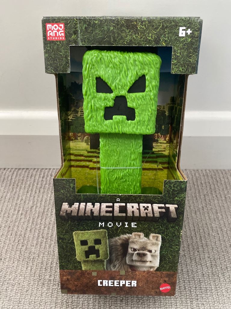 New Minecraft Movie Creeper Action Figure, Mattel, 12 inch Toy