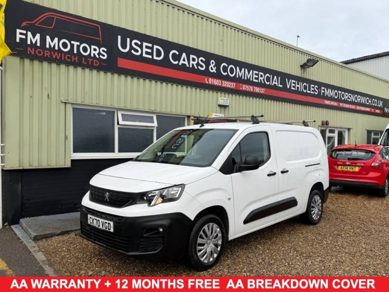 2020 70 PEUGEOT PARTNER 1.5 BLUEHDI 950 PROFESSIONAL LONG PANEL VAN 6DR DIESEL M