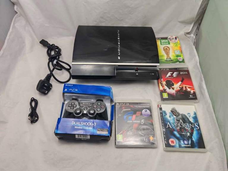 PlayStation 3 black 40GB 🐈‍⬛🖤🐈‍⬛ controller 🎮 🤩🎁🎮 games
