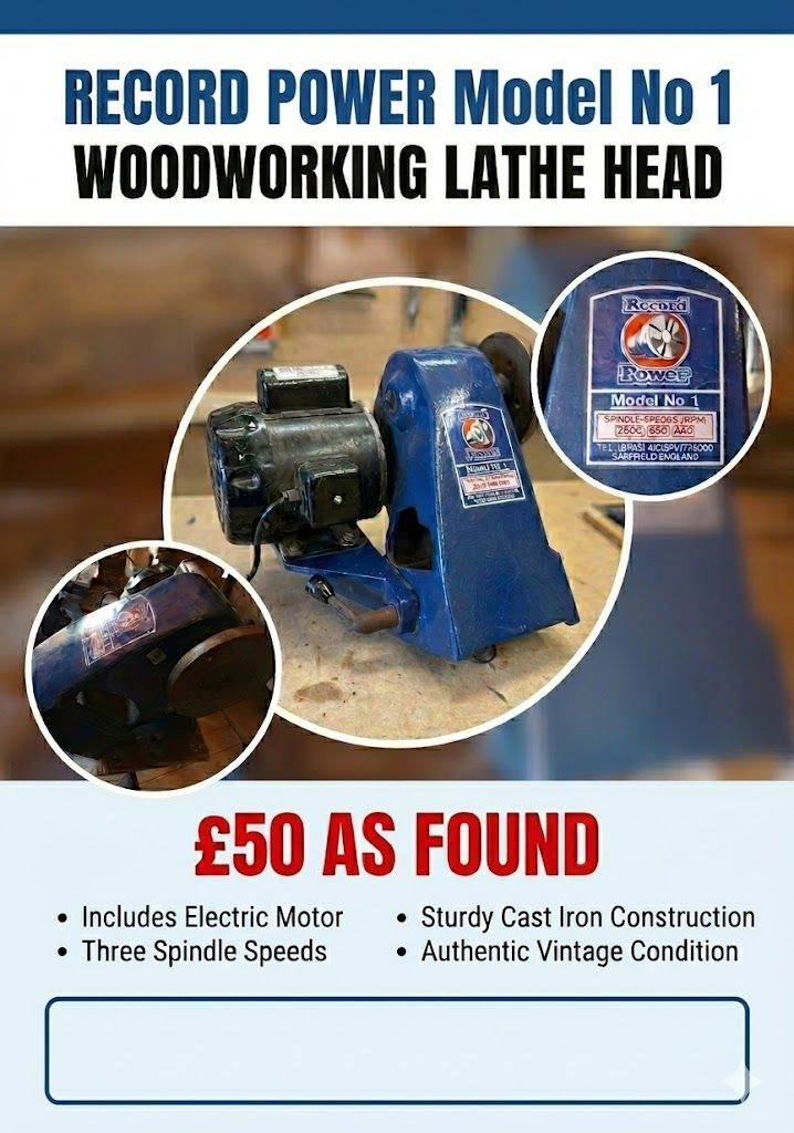 Wood Turning Lathe Head