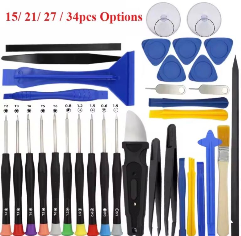 34-in-1 Precision Repair Tool Kit for Mobile Phones/Electronics