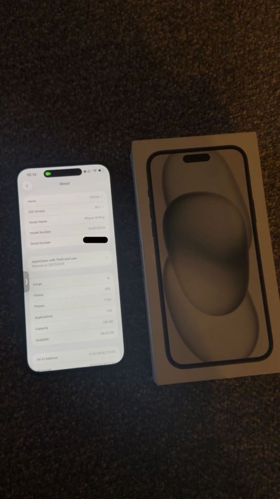 iPhone 15 Plus - Black 128GB Unlocked