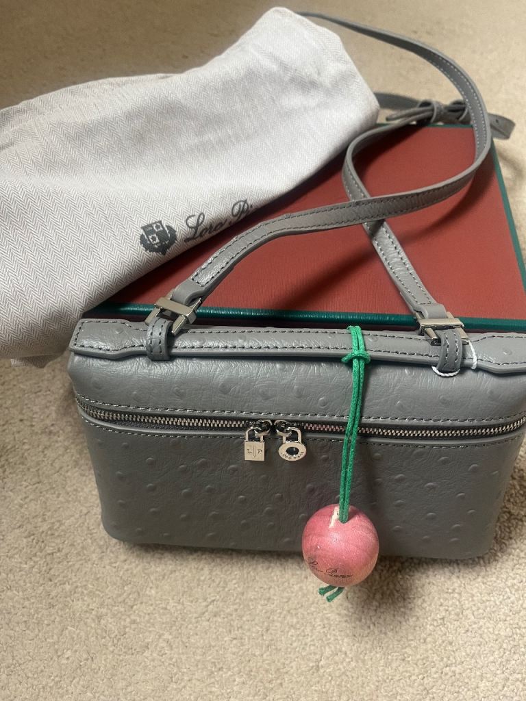 Ostrich leather fashion bag