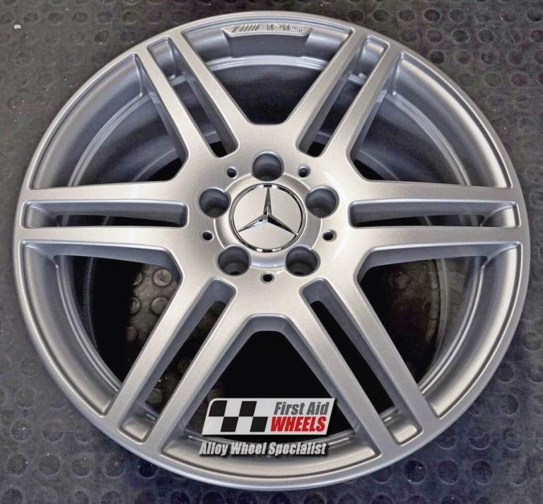 MERCEDES E CLASS 2 DOOR A207 C207 1x 18" GENUINE AMG SILVER REAR ALLOY WHEEL S353SR