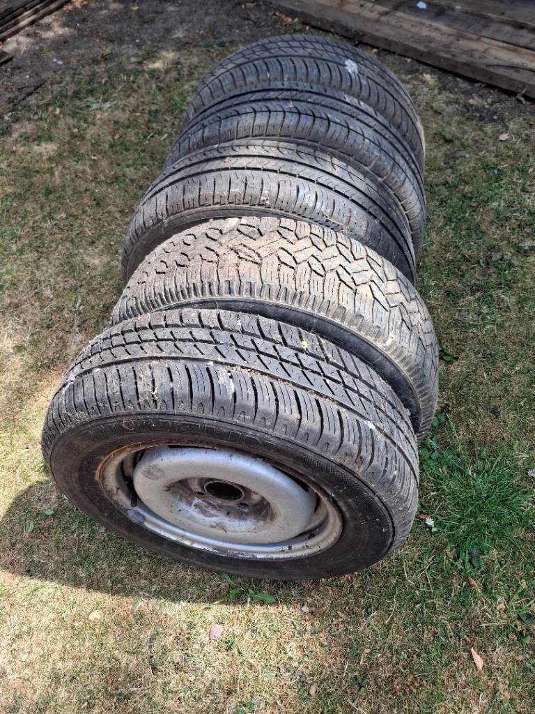 Set of 5 genuine VW/Audi Steel wheels