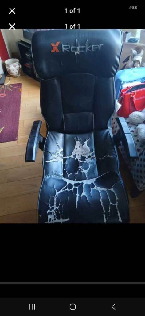 X Rocker Gaming Chair - Black, Fair Condition