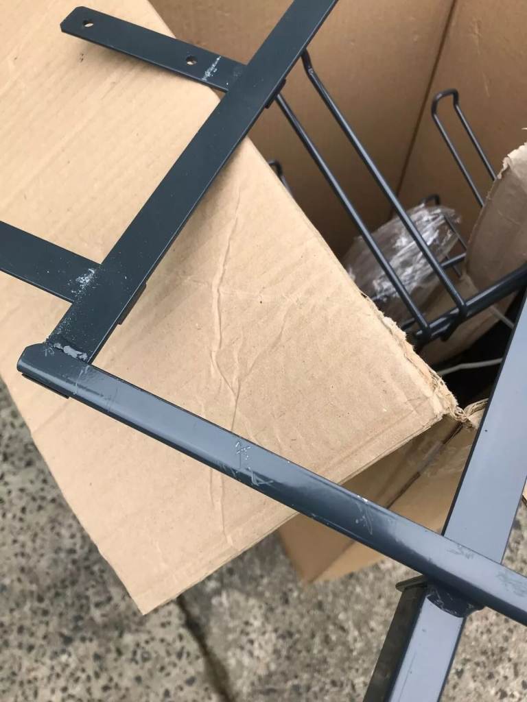 Graphite Grey Metal Retail Display Stand (Boxed)