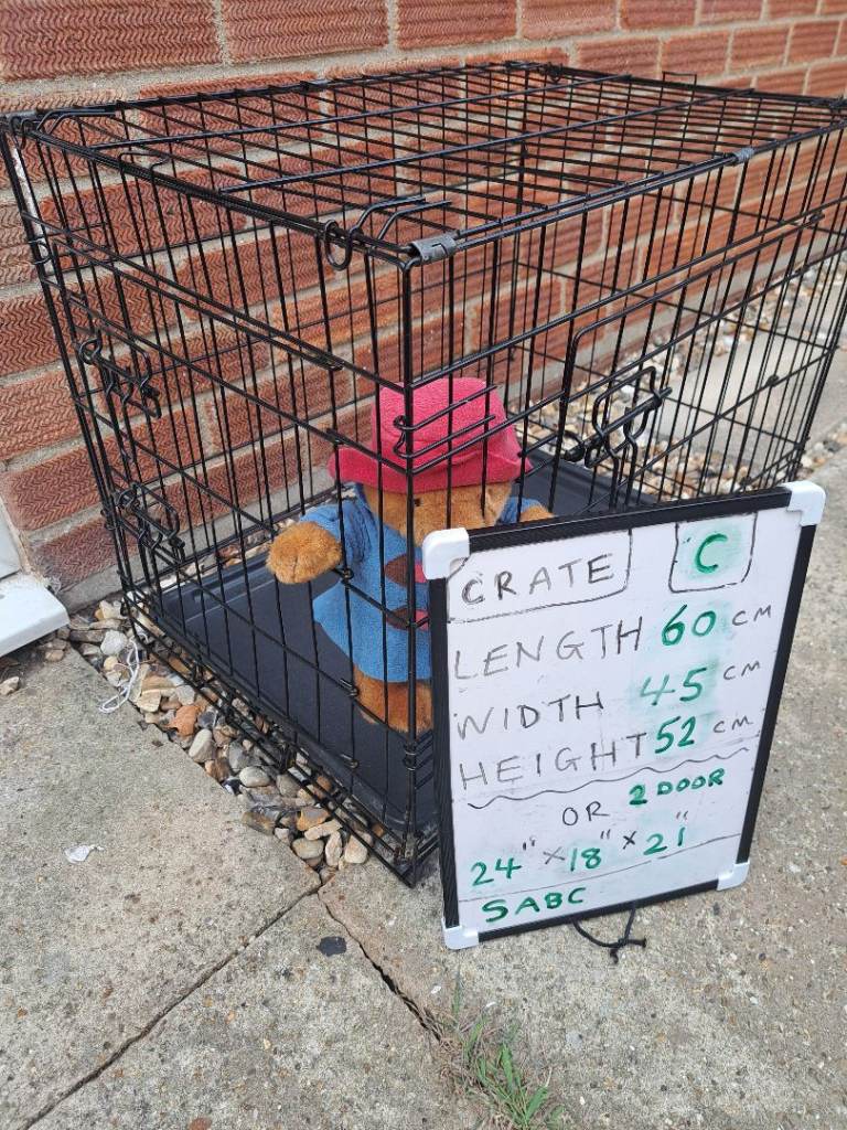 C dog puppy crate cage 