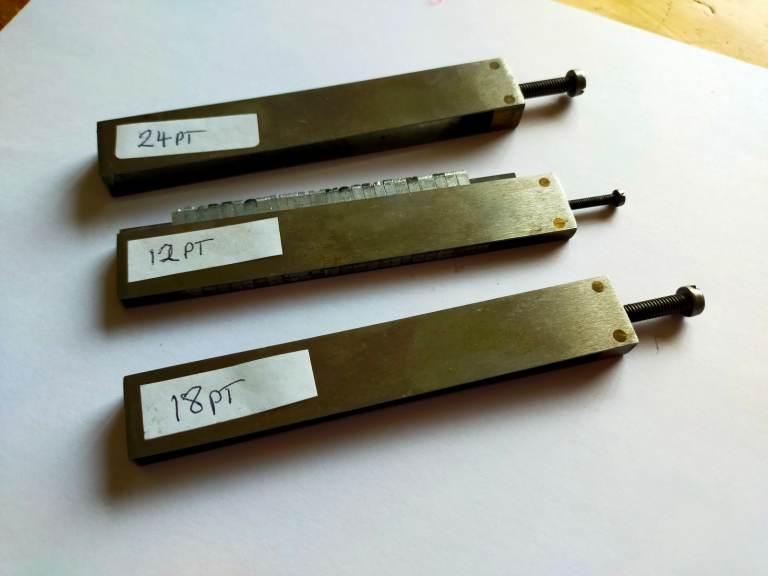 Adana ~ Letterpress ~ Printing  #  3 SLIP CASES TO AIDE SETTING  #  PLEASE READ