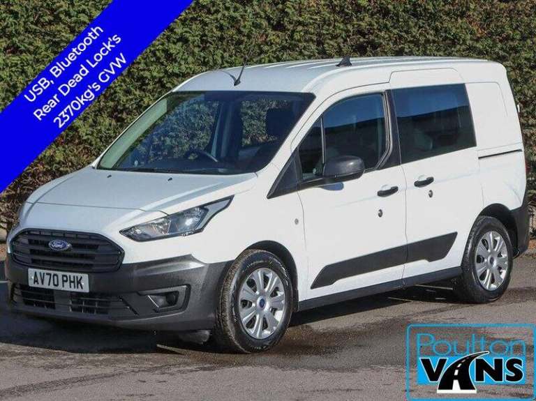 2021 Ford Transit Connect 220 1.5tdci, 100ps, L1 SWB 5 Seat Crew Van, Isofix, 6 Speed, Main Deale...