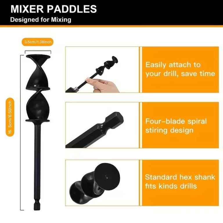 Premium Reusable Epoxy & Paint Mixer Drill Attachment - brand new