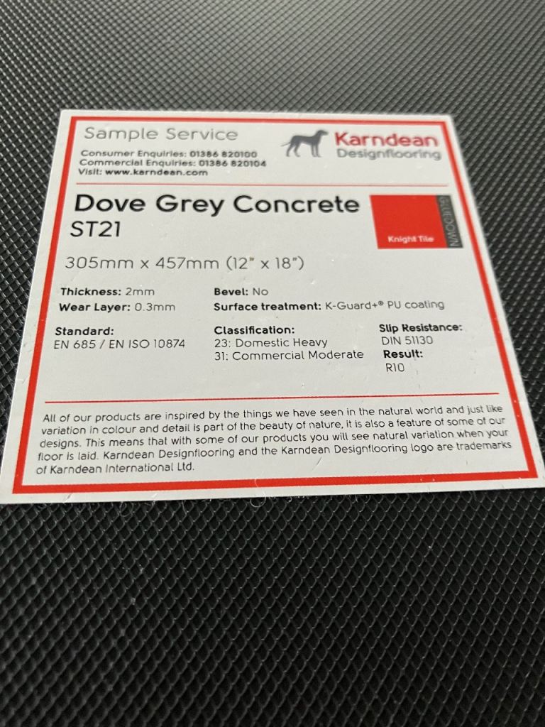 WANTED Karndean Dove Grey Concrete Tiles ST21