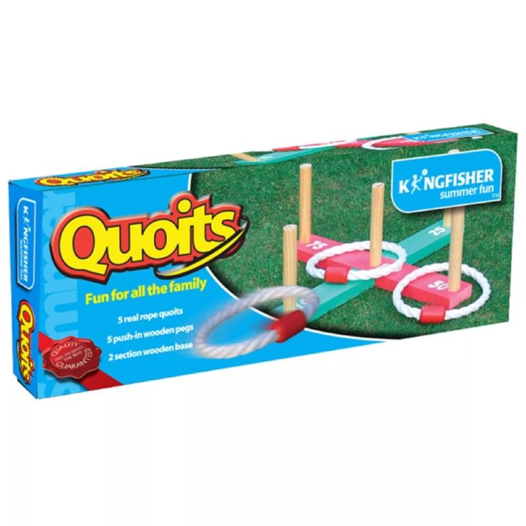 Quoits - Family Fun Garden Game for kids children adults. Rope Ring Game. Hoopla Ring Toss Game
