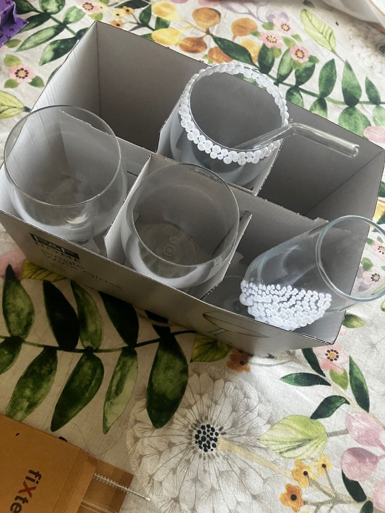 Asian wedding glasses