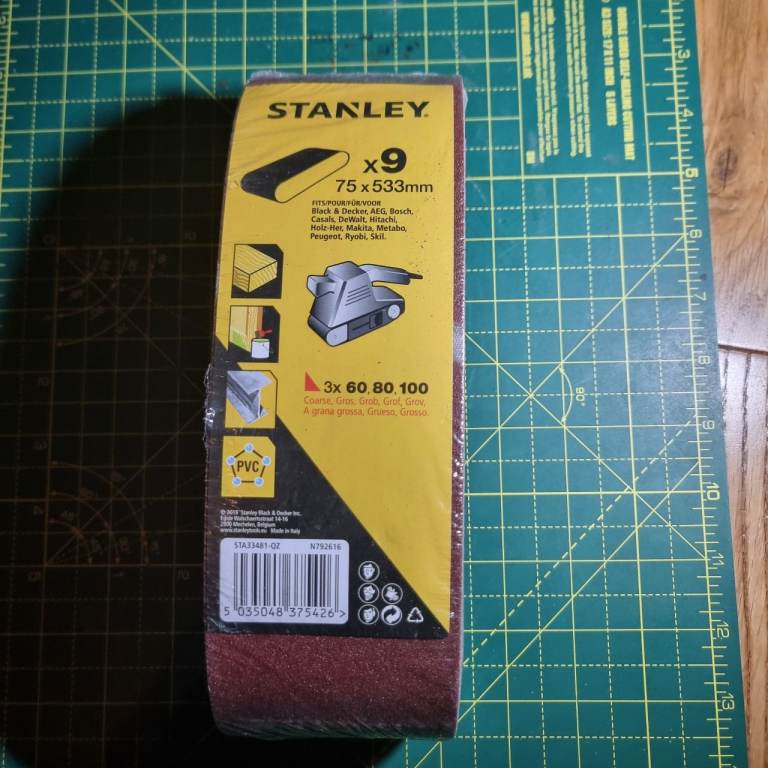 Stanley Dewalt AEG Bosch Casals Hitachi Skil Ryobi Metabo Makita Sanding belts