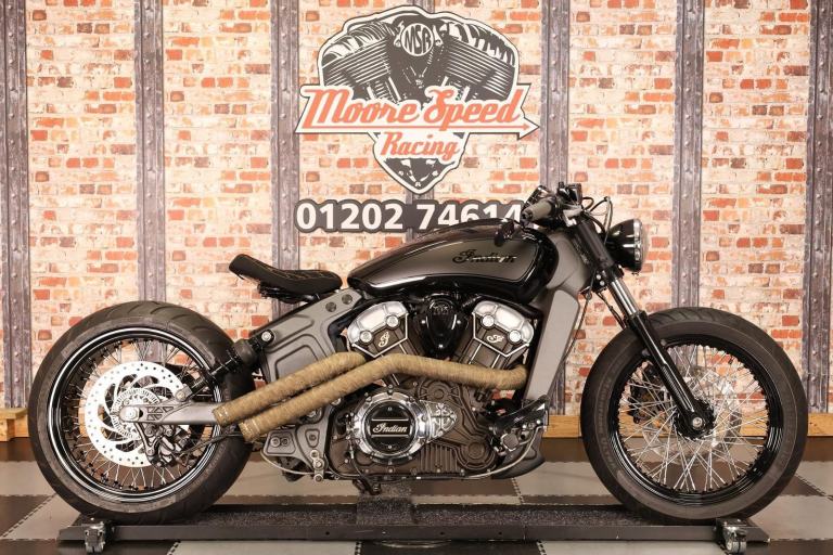 2017 INDIAN SCOUT BOBBER MSR 240 BIG BACK WHEEL CUSTOM - 15,716 MILES - AWESOME!