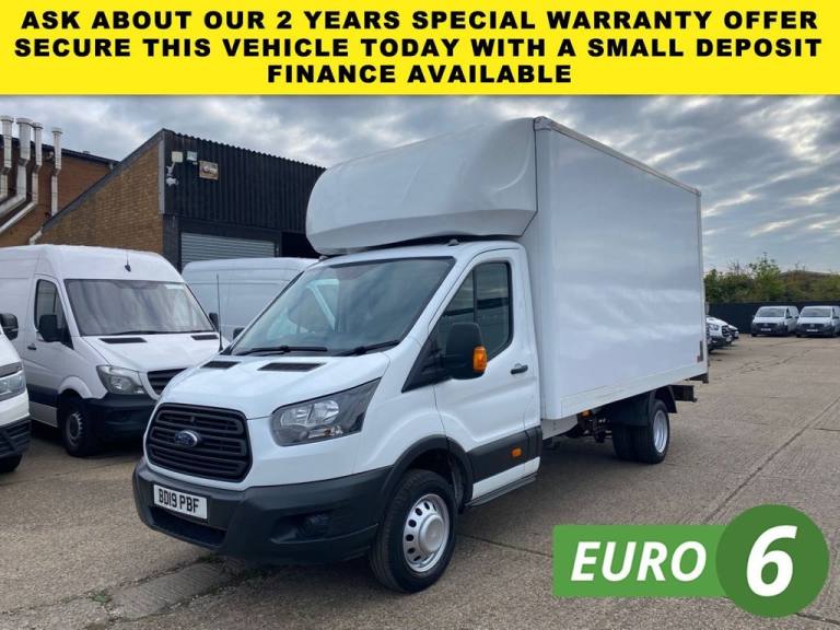 2019 19 FORD TRANSIT 2.0 TDCI T350 ECOBLUE L4 LUTON BOX BODY TWIN WHEEL RWD 130B