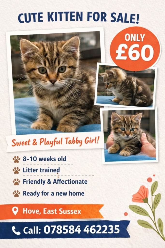 Small kitten for sale
