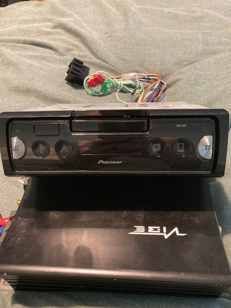 Pioneer head unit. Vibe amp and sub