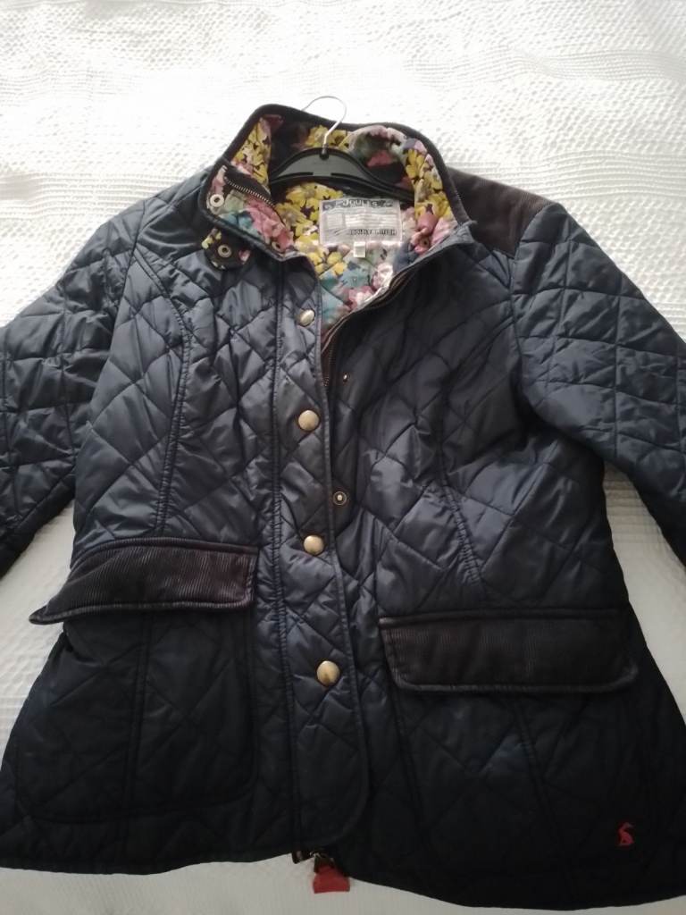 JOULES NAVY QUILTED SHORT JACKET