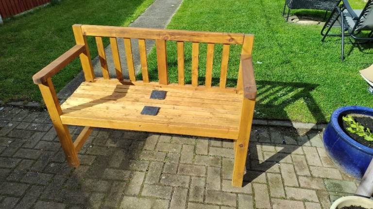 Handcrafted Garden Bench