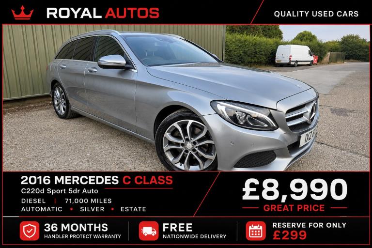 2016 Mercedes-Benz C Class C220d Sport 5dr Auto ESTATE Diesel Automatic