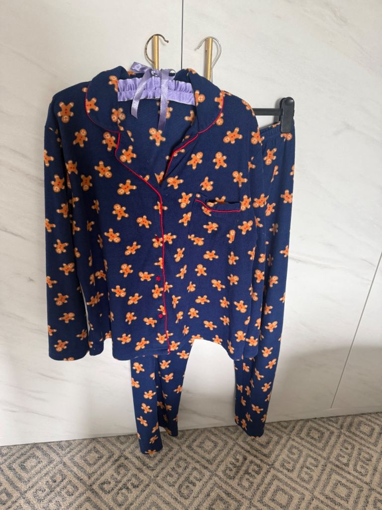 TU Ladies Gingerbread Man Pyjamas - Size 18