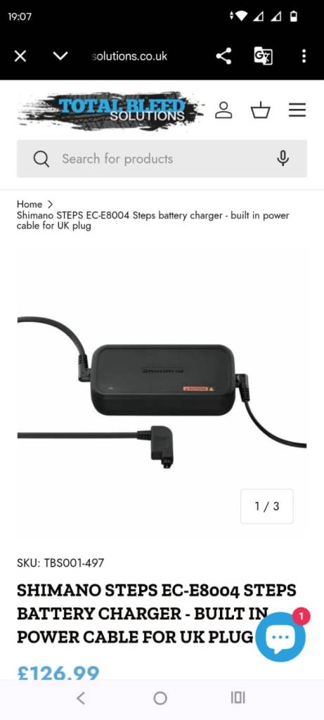 Shimano electric bike charger 