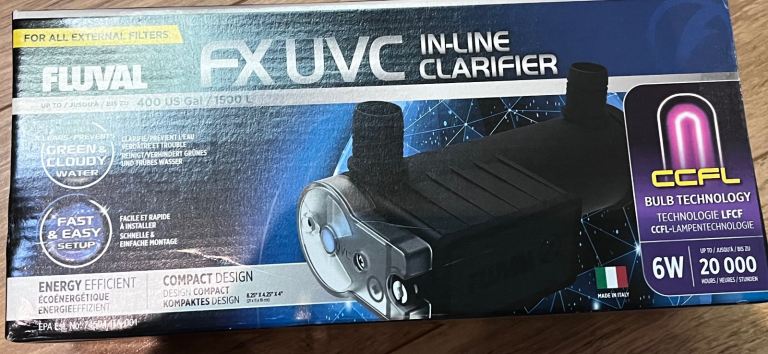 Fluval FX UVC In-Line Clarifier - New in Box