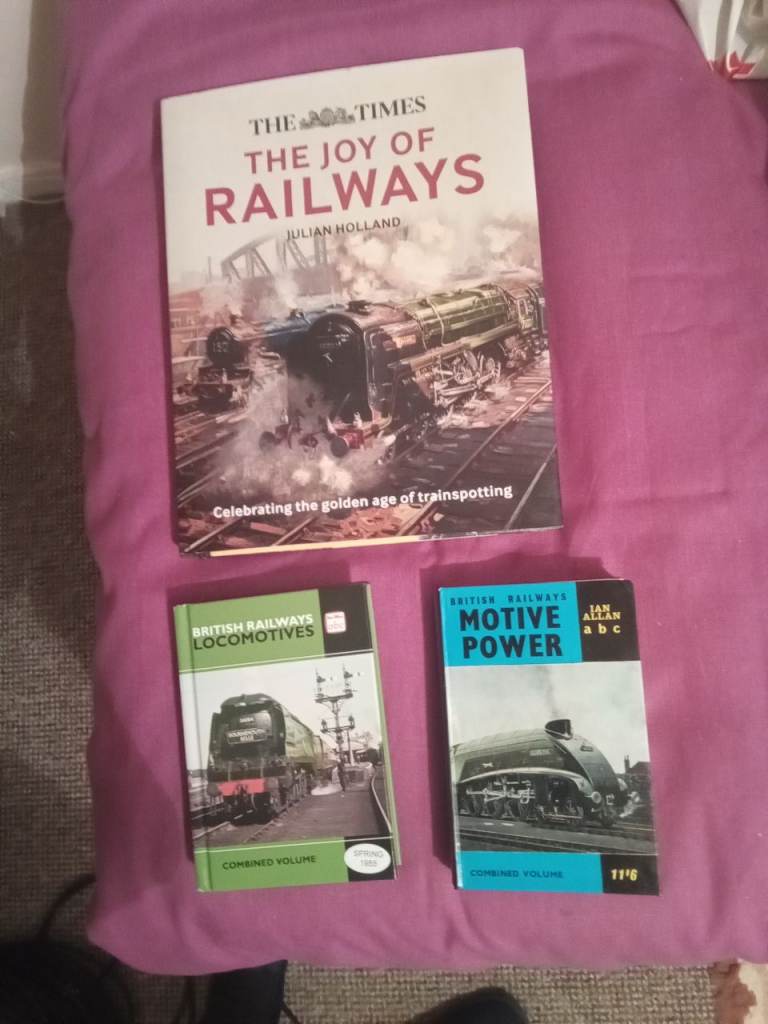 Ian Allen combined volumes one original one reprint plus Times trainspotting book 