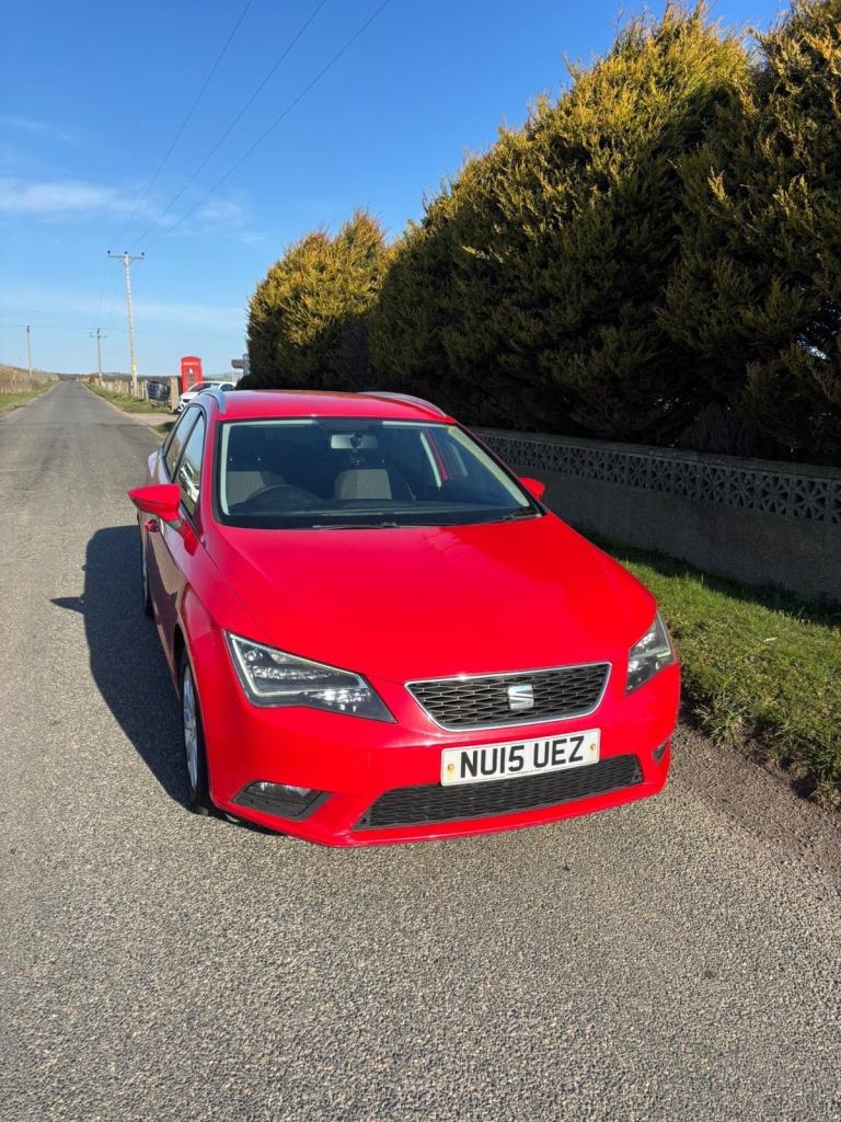 2015 15 Seat Leon SE Technology Estate 1.6TDi Diesel 5 Door Red MOT 04/27.