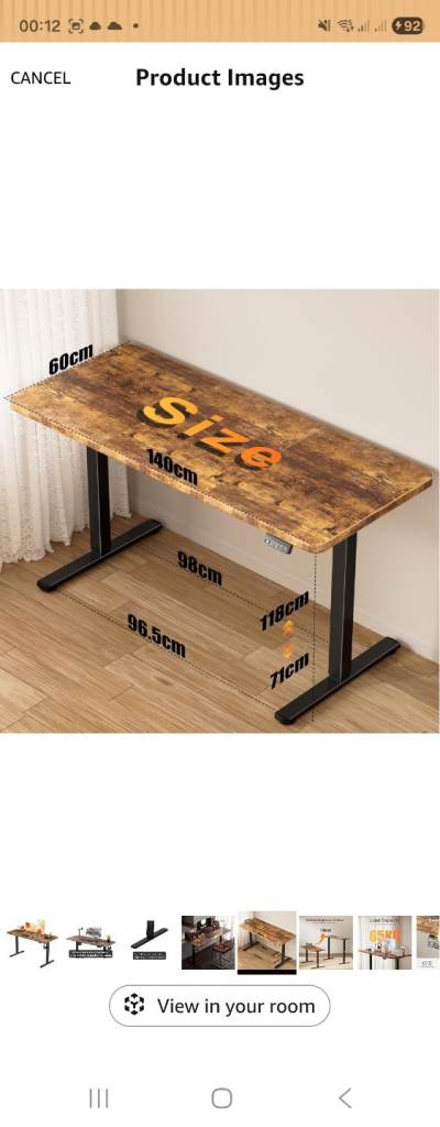 Electric Standing Desk 140x60