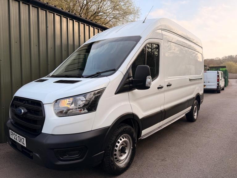 2022 22 FORD TRANSIT 2.0 ECOBLUE 130PS L3 H3 LEADER VAN A/C LWB 58K WHITE NO VAT
