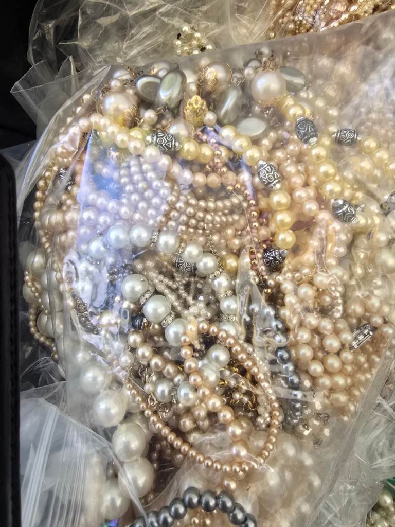 Large Collection of Faux Pearl Jewellery - Necklaces and Bracelets