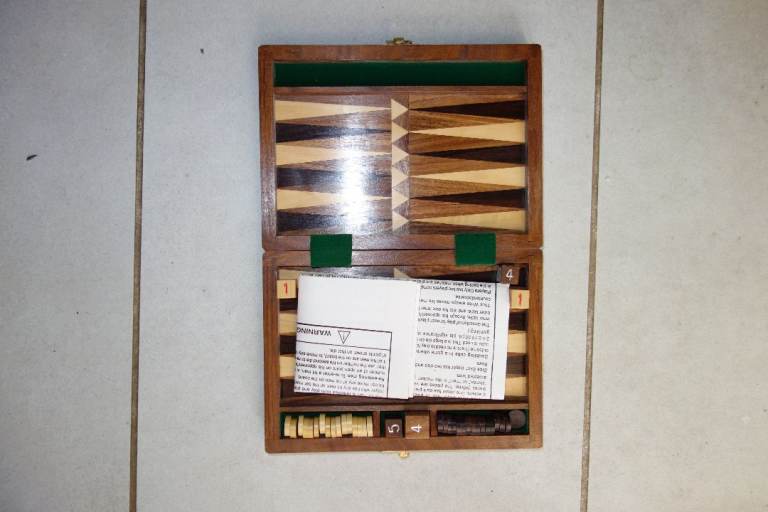 Wooden Backgammon Set - Good Condition, Complete