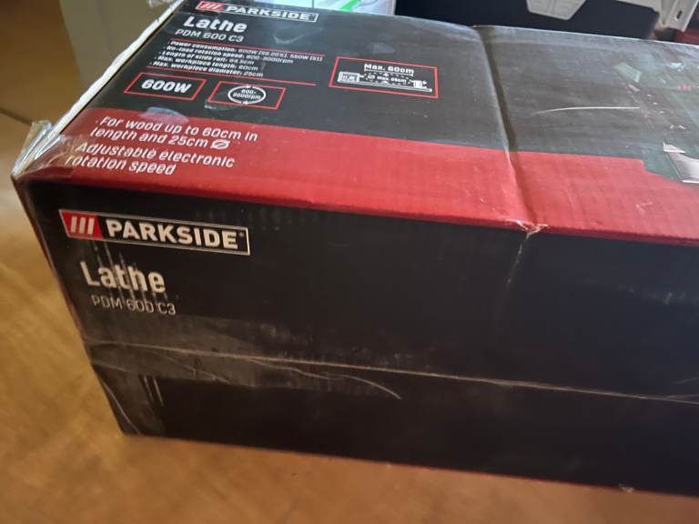 Parkside Wood Lathe PDM 600 C3 – Brand New & Unopened