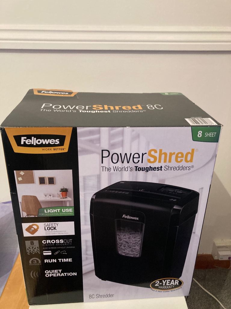 image for Fellowes power shred for sale